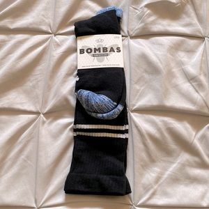 COPY - Bombas Compression Black and Blue Calf Socks One Pair Size Large …
